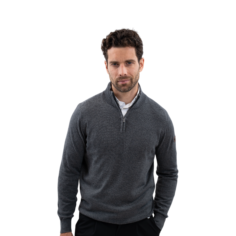 Harcour - Pull manches longues homme Parmo ardoise | - Ohlala