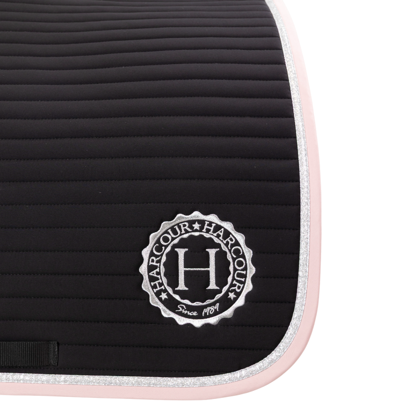 Harcour - Tapis de dressage Karembar noir/ pivoine | - Ohlala