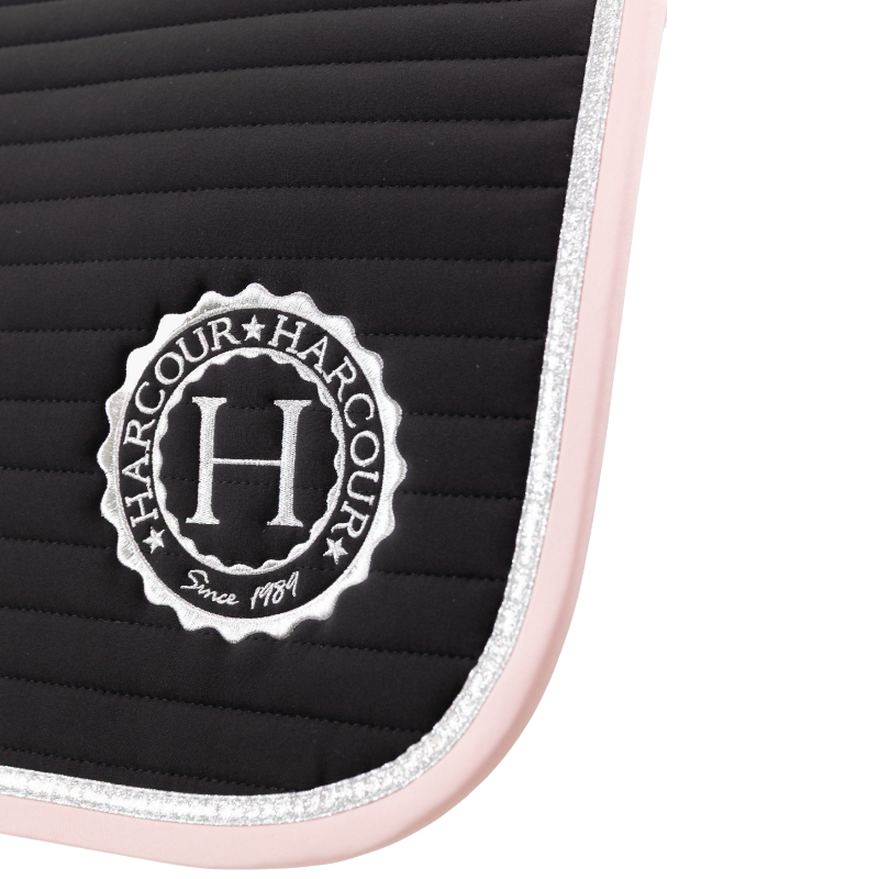 Harcour - Tapis de dressage Karembar noir/ pivoine | - Ohlala