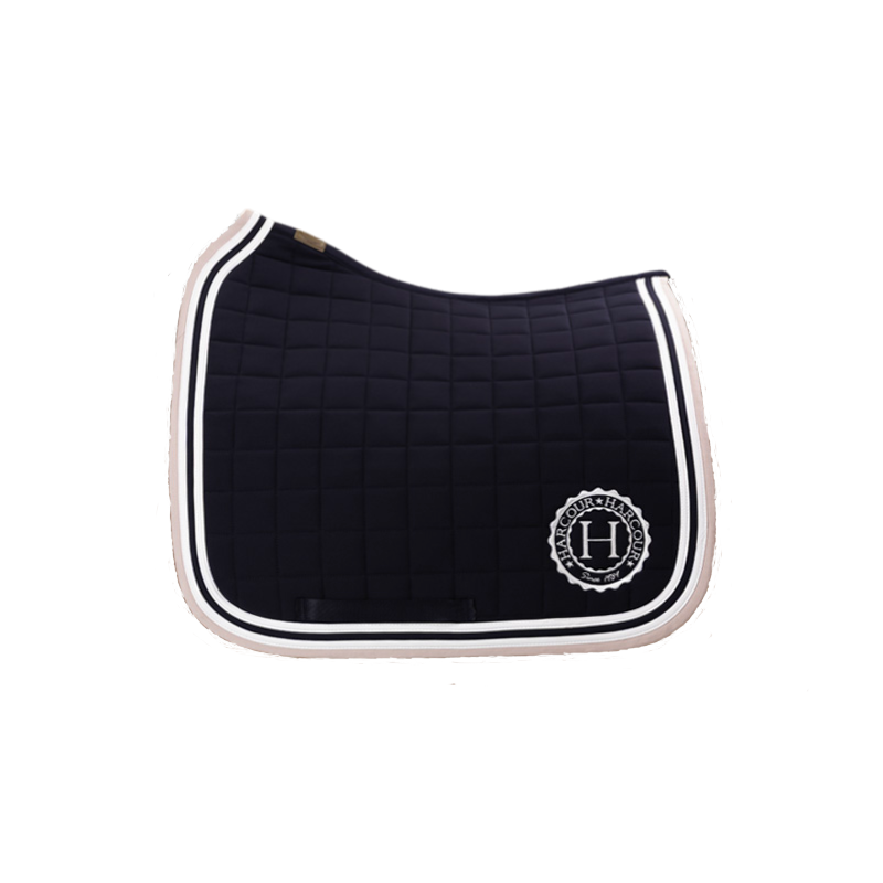 Harcour - Tapis de dressage Soft marine/ pivoine | - Ohlala