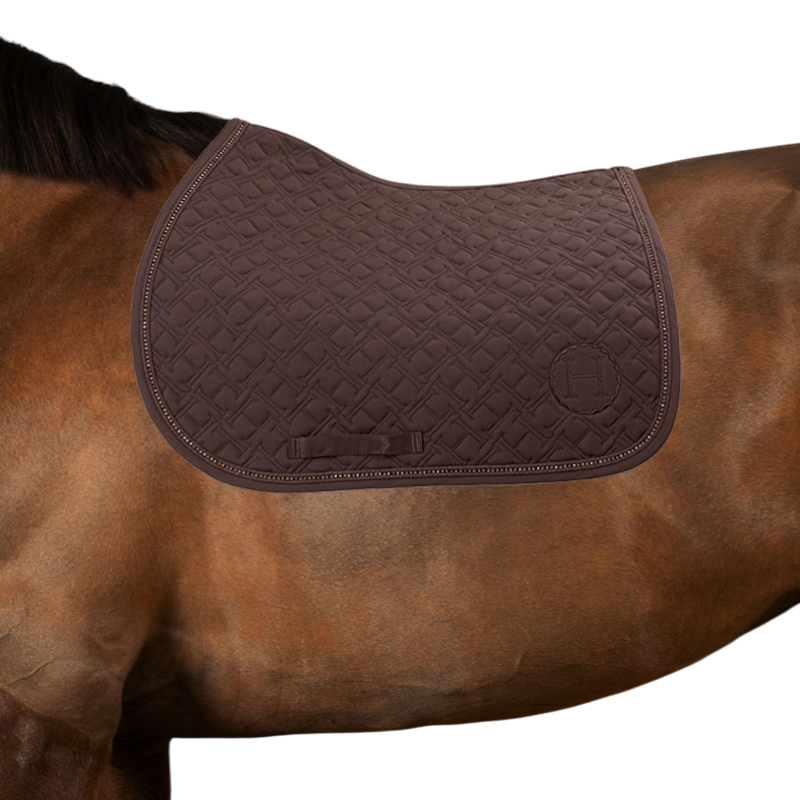 Harcour - Tapis de selle Saphir cacao | - Ohlala