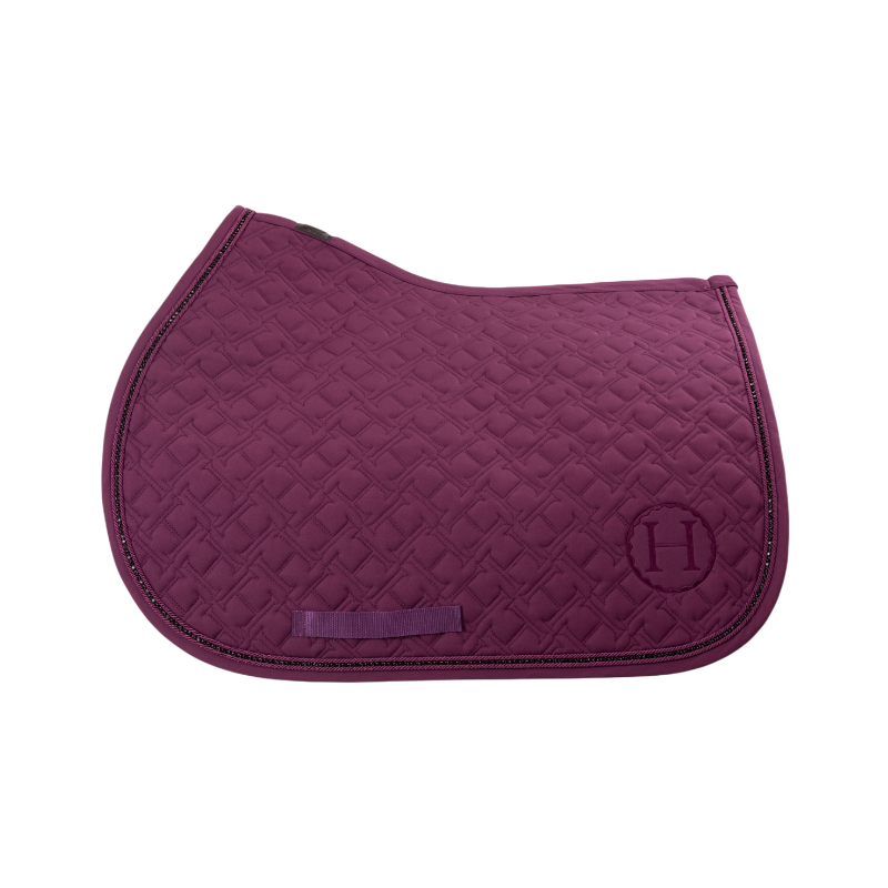 Harcour - Tapis de selle Saphir figue | - Ohlala
