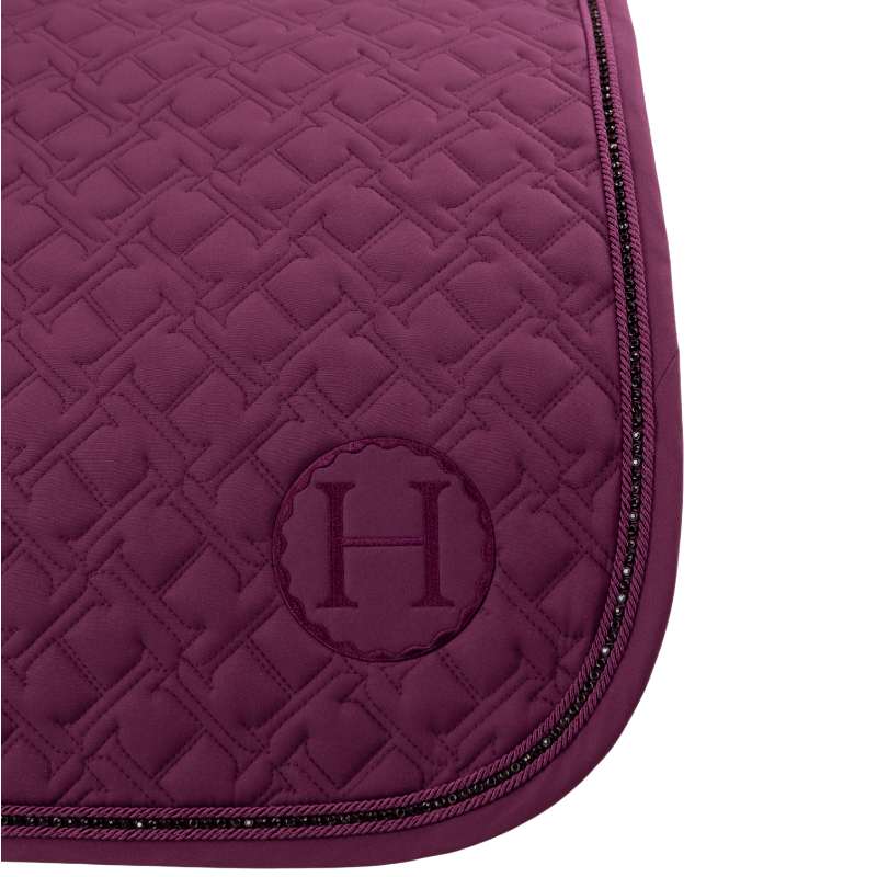 Harcour - Tapis de selle Saphir figue | - Ohlala