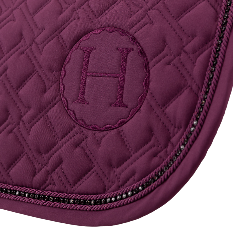 Harcour - Tapis de selle Saphir figue | - Ohlala