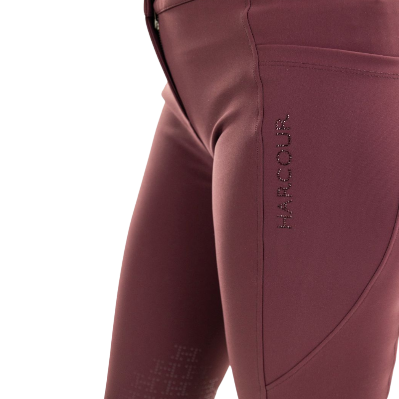 Harcour - Pantalon d'équitation femme Luce aubergine | - Ohlala