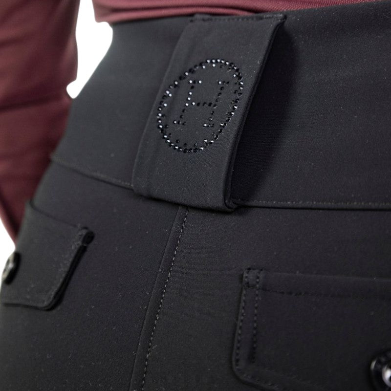 Harcour - Pantalon d'équitation femme Luce noir | - Ohlala