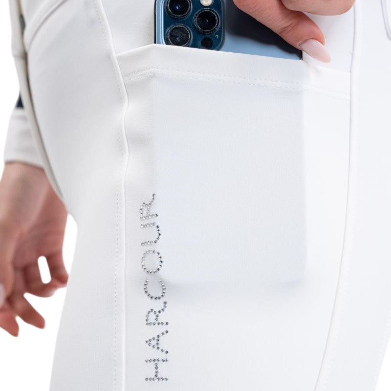 Harcour - Pantalon d'équitation femme Luce blanc | - Ohlala