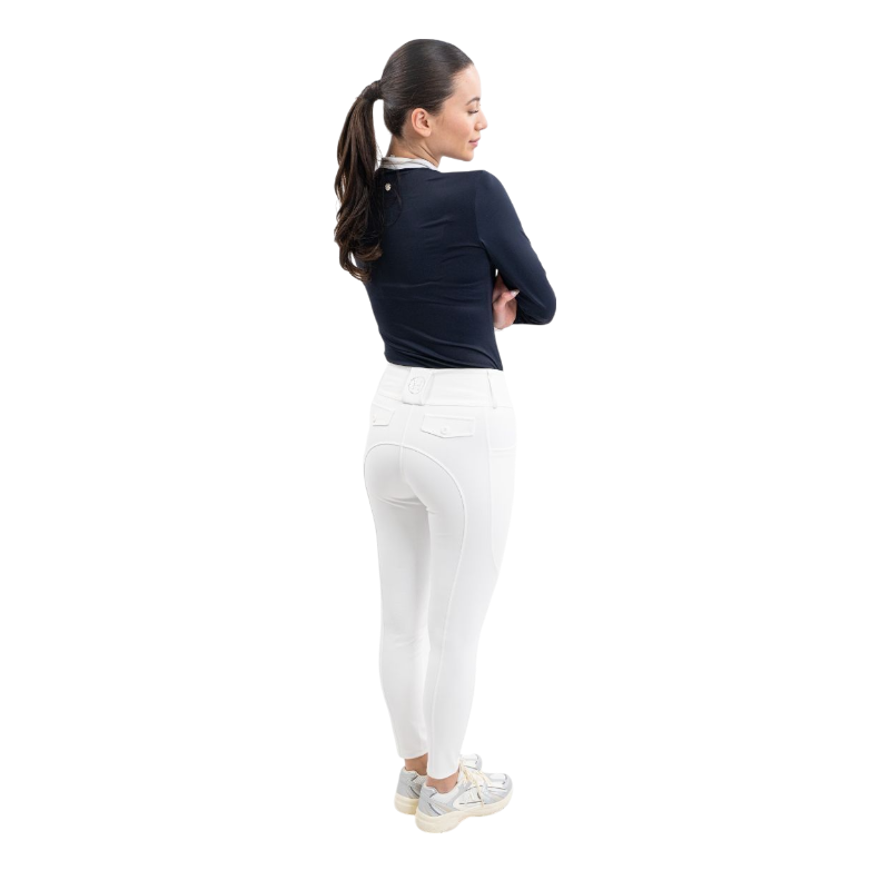 Harcour - Pantalon d'équitation femme Luce blanc | - Ohlala