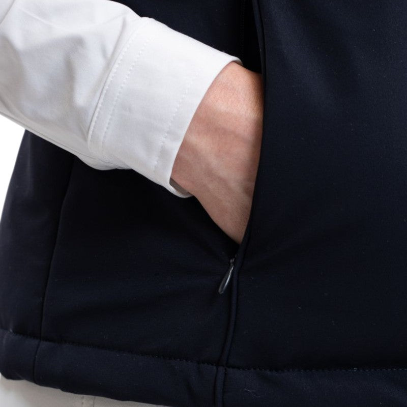 Harcour - Veste sans manches femme Pola marine/ blanc | - Ohlala