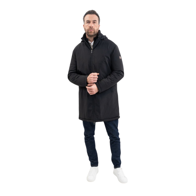 Harcour - Parka longue homme Robertol noir | - Ohlala