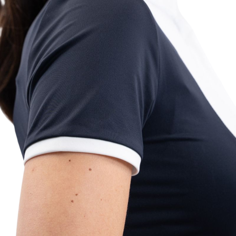 Harcour - Polo de concours manches courtes femme Shine marine | - Ohlala