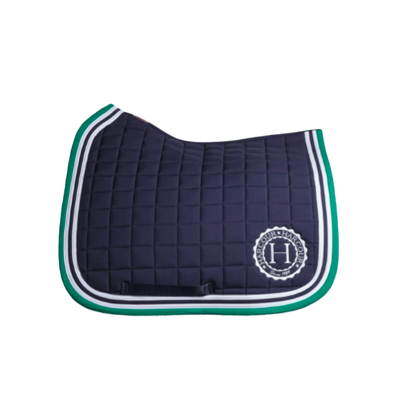 Harcour - Tapis de dressage Soft marine/ emerald green | - Ohlala