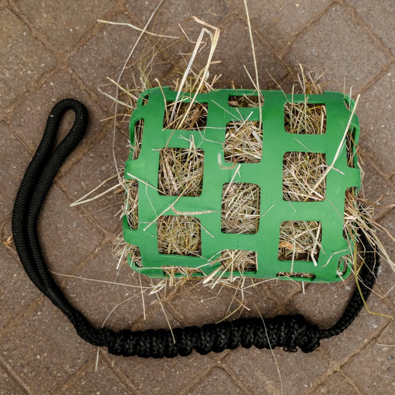 Hippotonic - Panier + longe antiglouton souple vert | - Ohlala