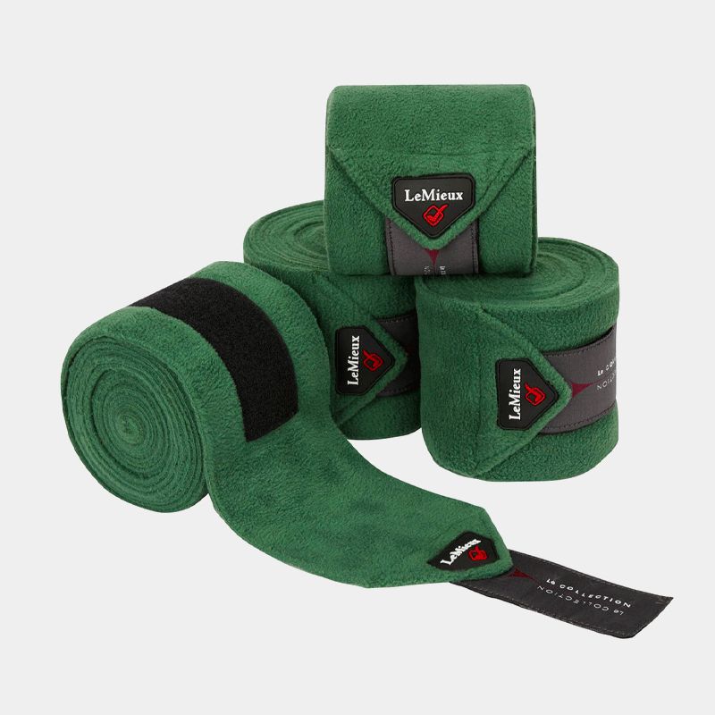 LeMieux - Bandes de polo Hunter Green (set de 4) | - Ohlala