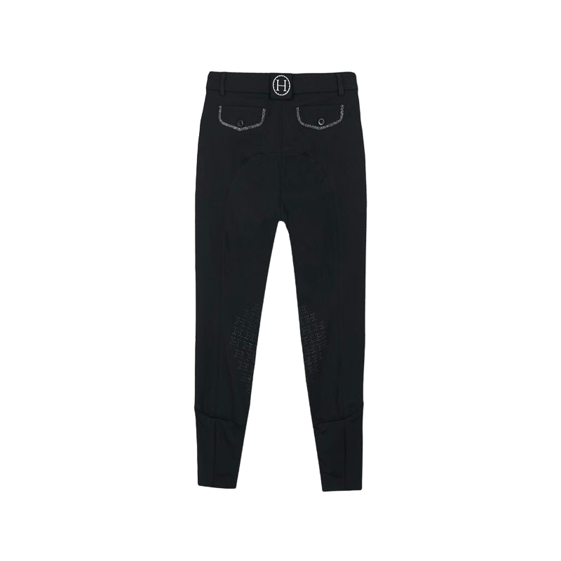 Harcour - Pantalon d'équitation femme fix system grip Jaltika noir | - Ohlala