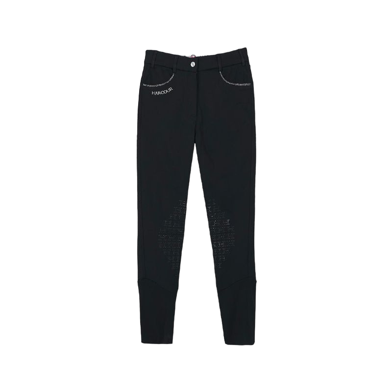 Harcour - Pantalon d'équitation femme fix system grip Jaltika noir | - Ohlala