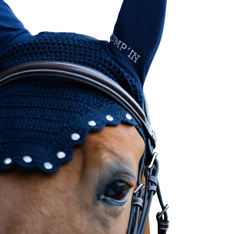 Jump'In - Bonnet pour chevaux Balthazar marine/ diamant | - Ohlala