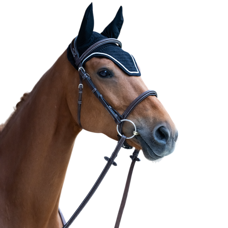 Jump'In - Bonnet pour chevaux Balthazar noir/ lurex | - Ohlala