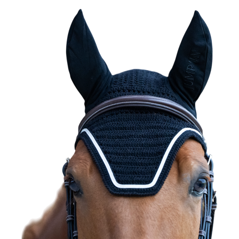 Jump'In - Bonnet pour chevaux Balthazar noir/ lurex | - Ohlala