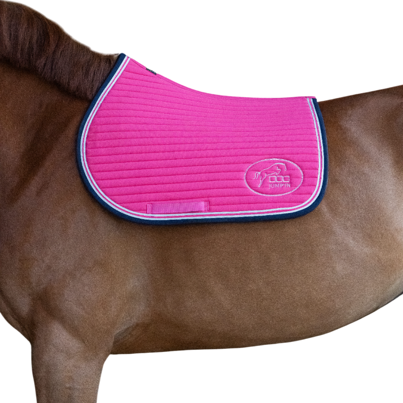 Jump'In - Tapis de selle Balthazar fuschia/ marine | - Ohlala