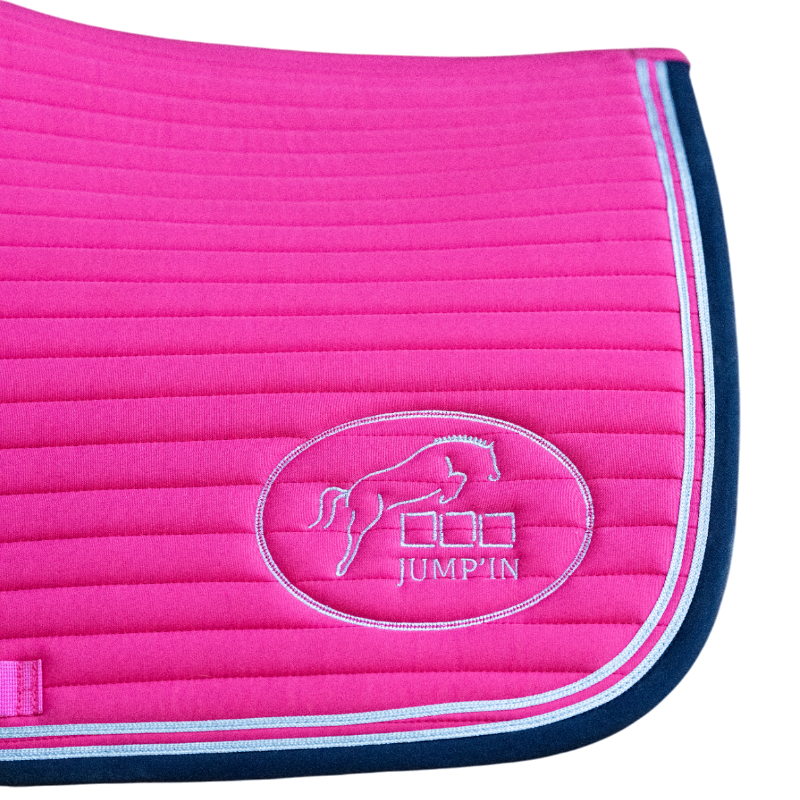 Jump'In - Tapis de selle Balthazar fuschia/ marine | - Ohlala
