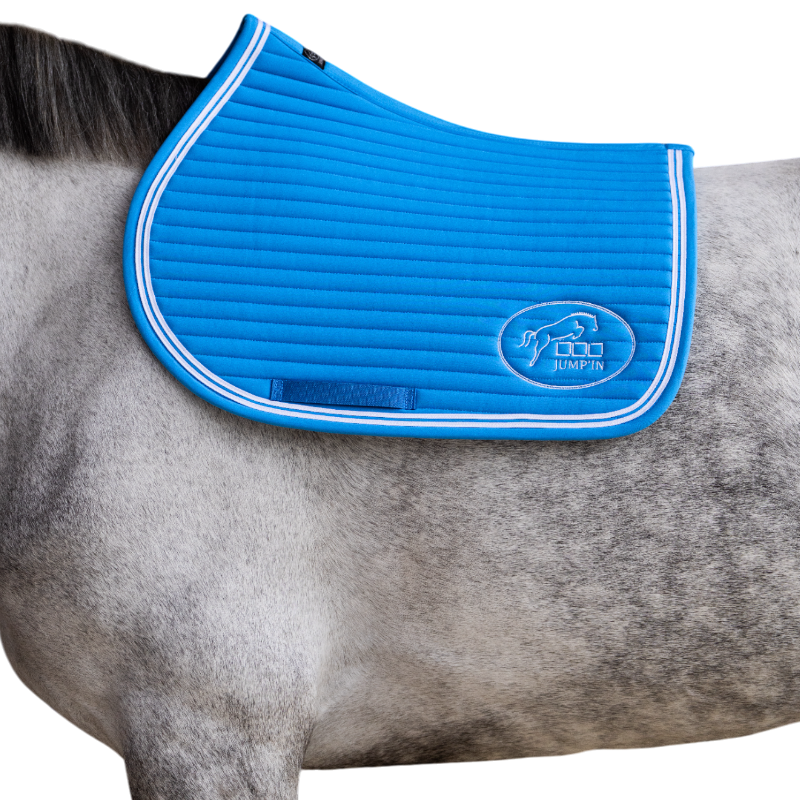 Jump'In - Tapis de selle Balthazar bleu royal/ blanc | - Ohlala