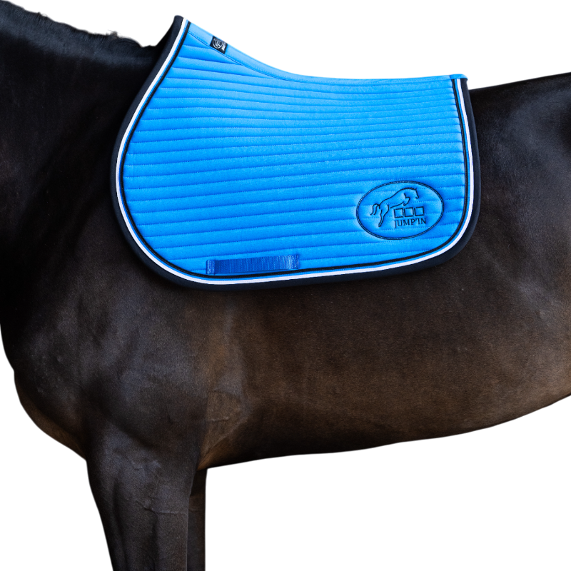 Jump'In - Tapis de selle Balthazar bleu royal/ noir | - Ohlala