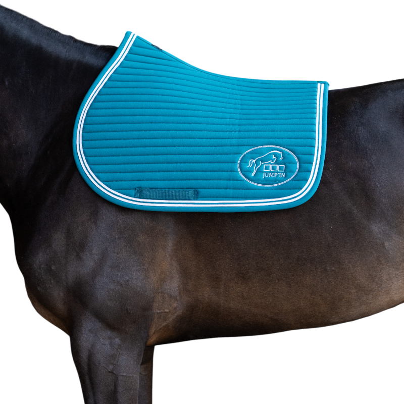 Jump'In - Tapis de selle Balthazar lagon/ blanc | - Ohlala