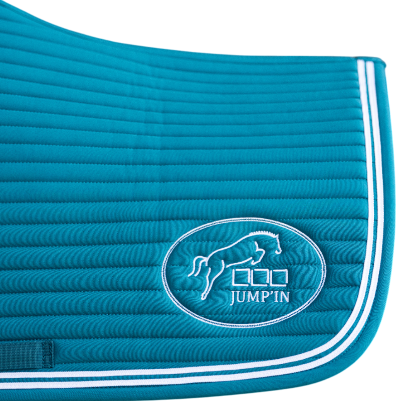 Jump'In - Tapis de selle Balthazar lagon/ blanc | - Ohlala