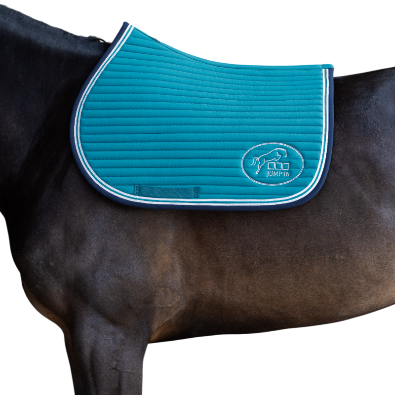Jump'In - Tapis de selle Balthazar lagon/ marine | - Ohlala