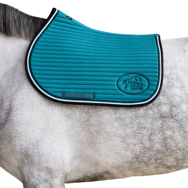 Jump'In - Tapis de selle Balthazar lagon/ noir | - Ohlala