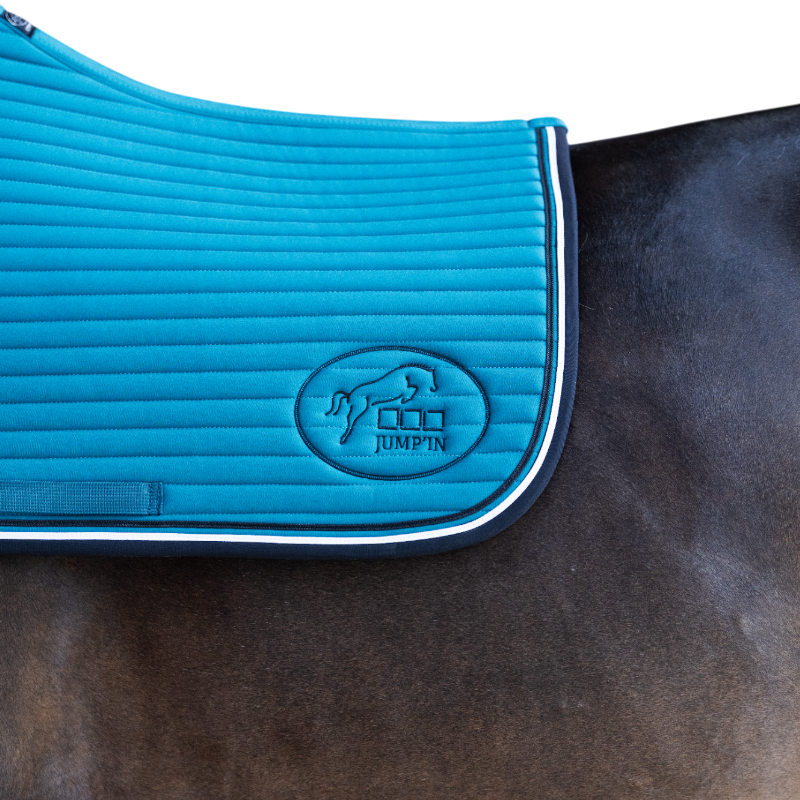 Jump'In - Tapis de selle Balthazar lagon/ noir | - Ohlala