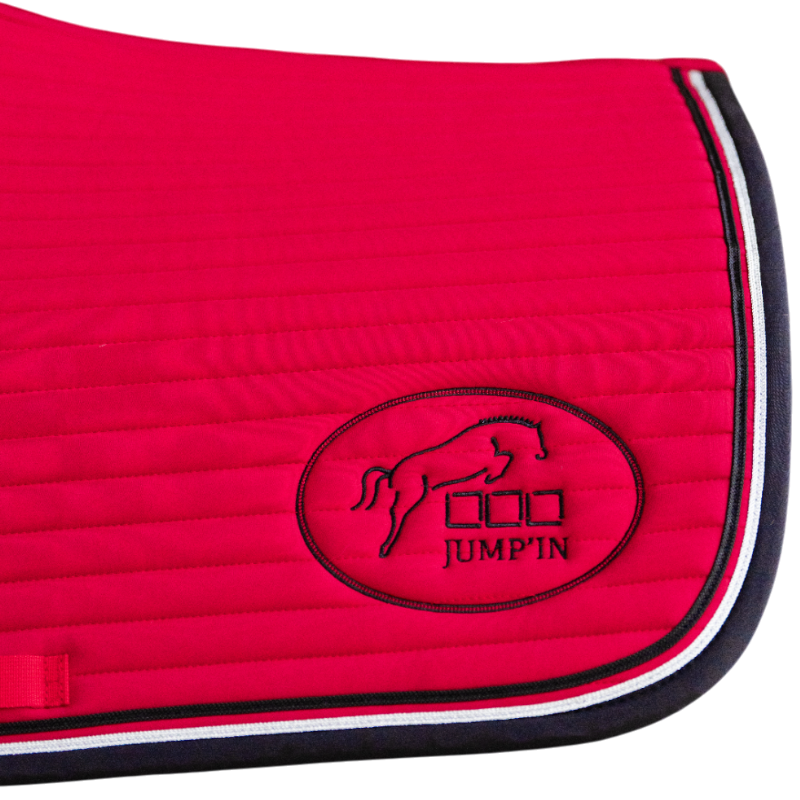 Jump'In - Tapis de selle Balthazar rouge/ noir | - Ohlala