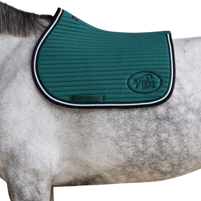 Jump'In - Tapis de selle Balthazar vert/ noir | - Ohlala