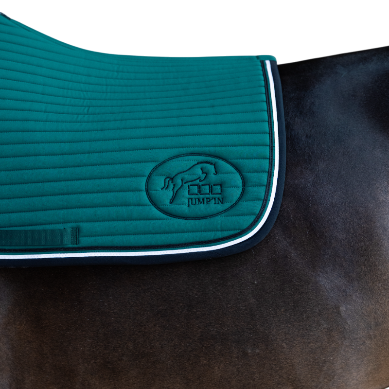 Jump'In - Tapis de selle Balthazar vert/ noir | - Ohlala