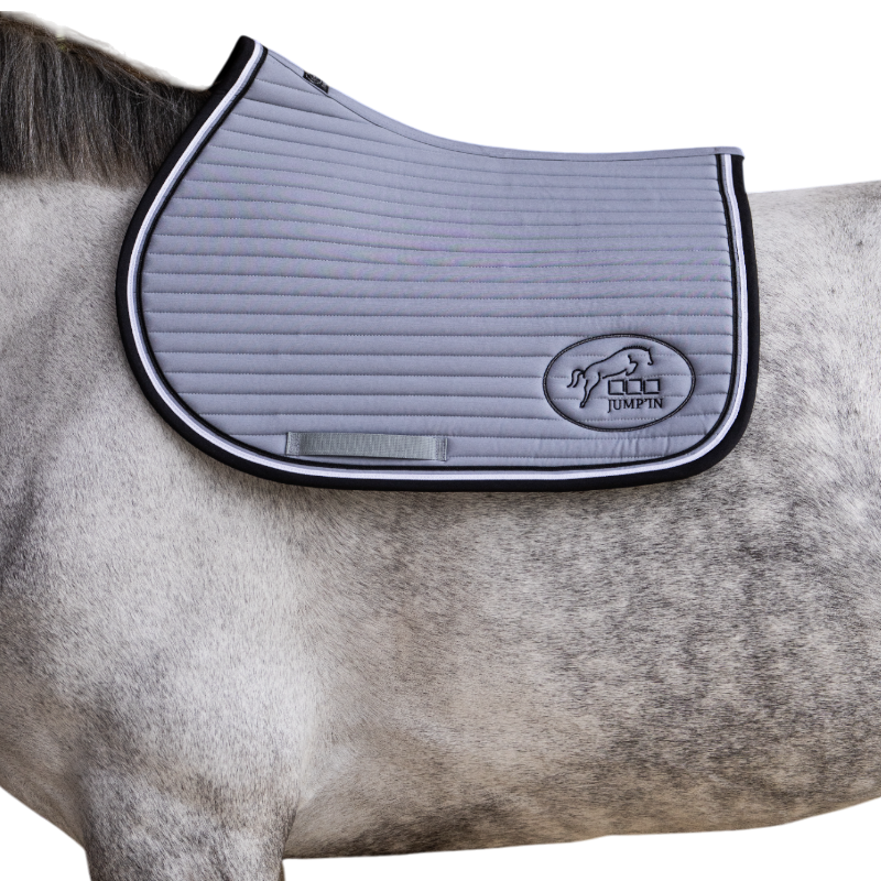Jump'In - Tapis de selle Balthazar gris/ noir | - Ohlala