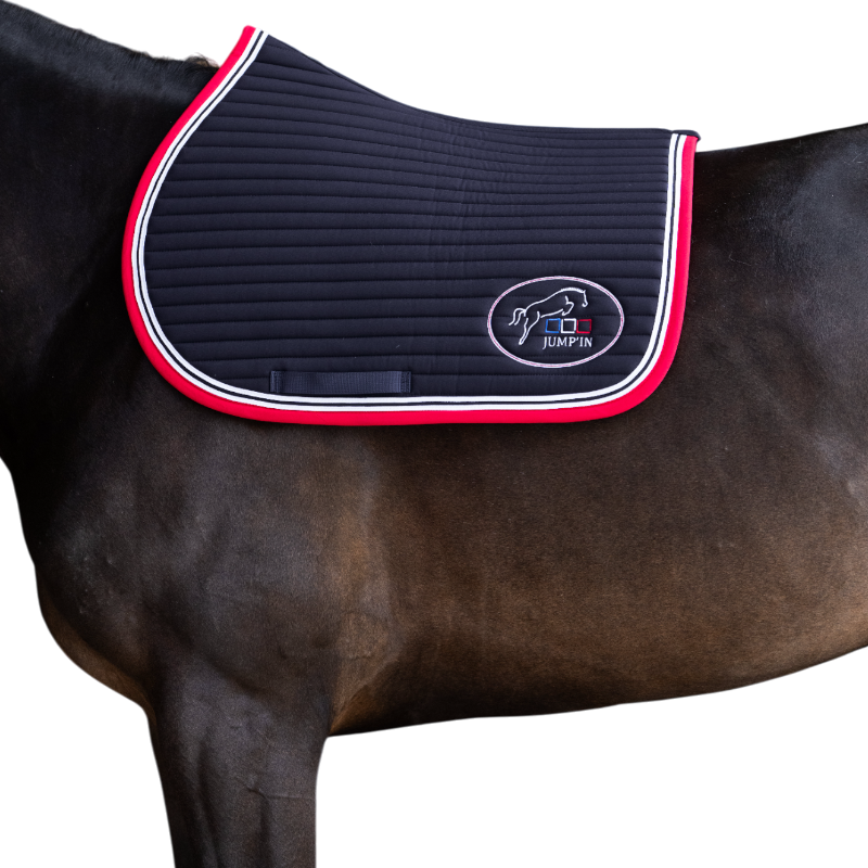 Jump'In - Tapis de selle Balthazar marine/ bleu-blanc-rouge | - Ohlala