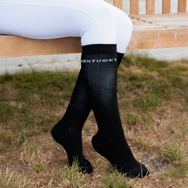 Kentucky Horsewear - Chaussettes d'équitation Glitter noir x3 | - Ohlala