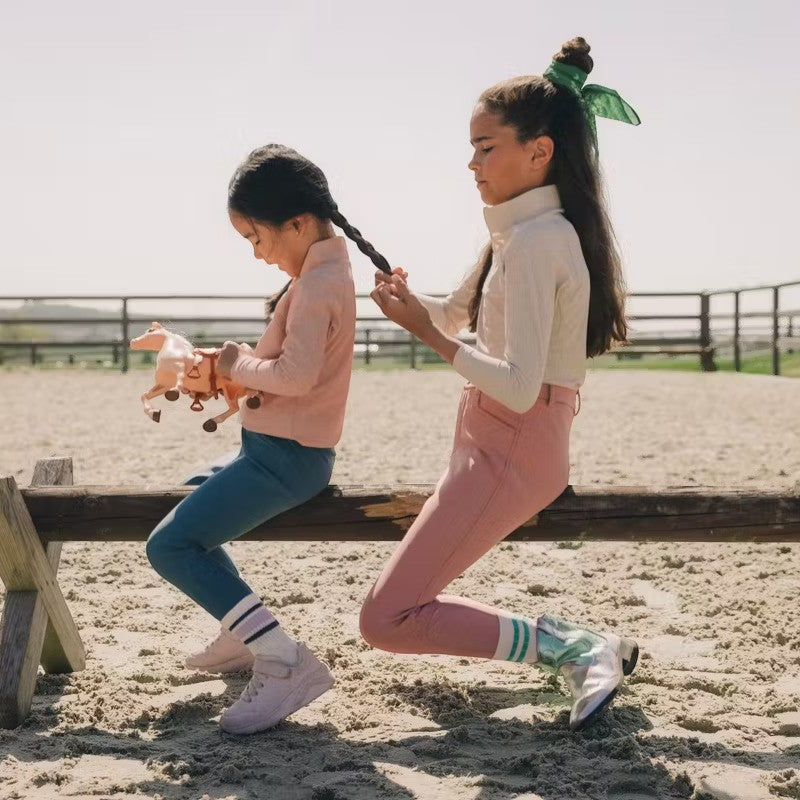 Kentucky Horsewear - Legging d'équitation Sammy Kids fille full Grip émeraude | - Ohlala