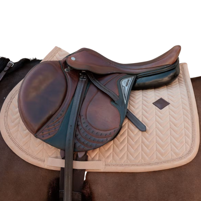 Kentucky Horsewear - Tapis de selle Velvet Mini Pearls beige | - Ohlala