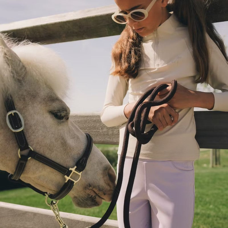 Kentucky Horsewear - Legging d'équitation Miami Kids fille avec Grip au genou parme | - Ohlala