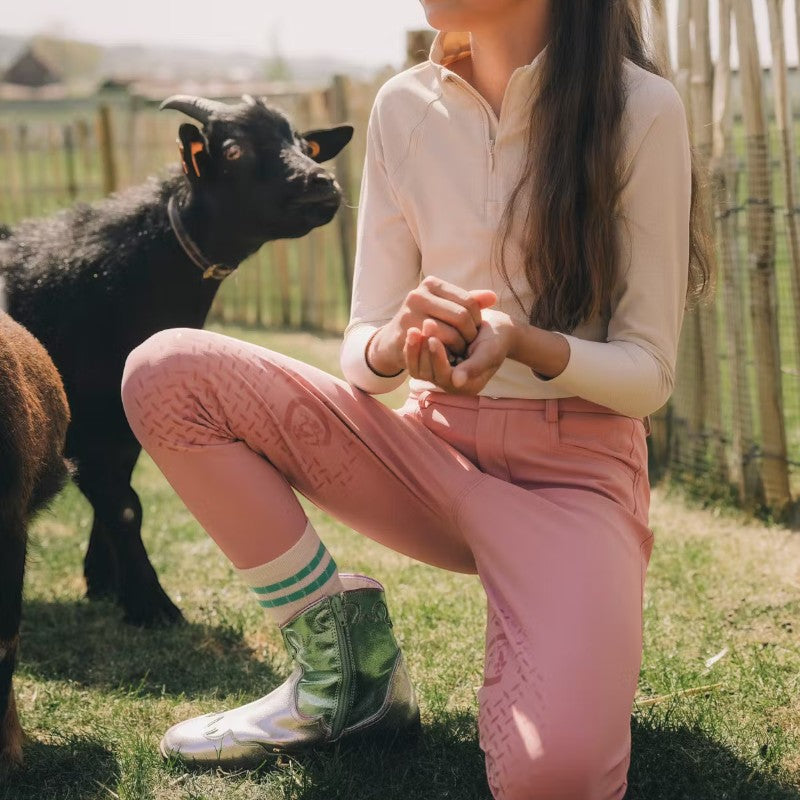 Kentucky Horsewear - Pantalon d'équitation Miami City fille vieux rose | - Ohlala