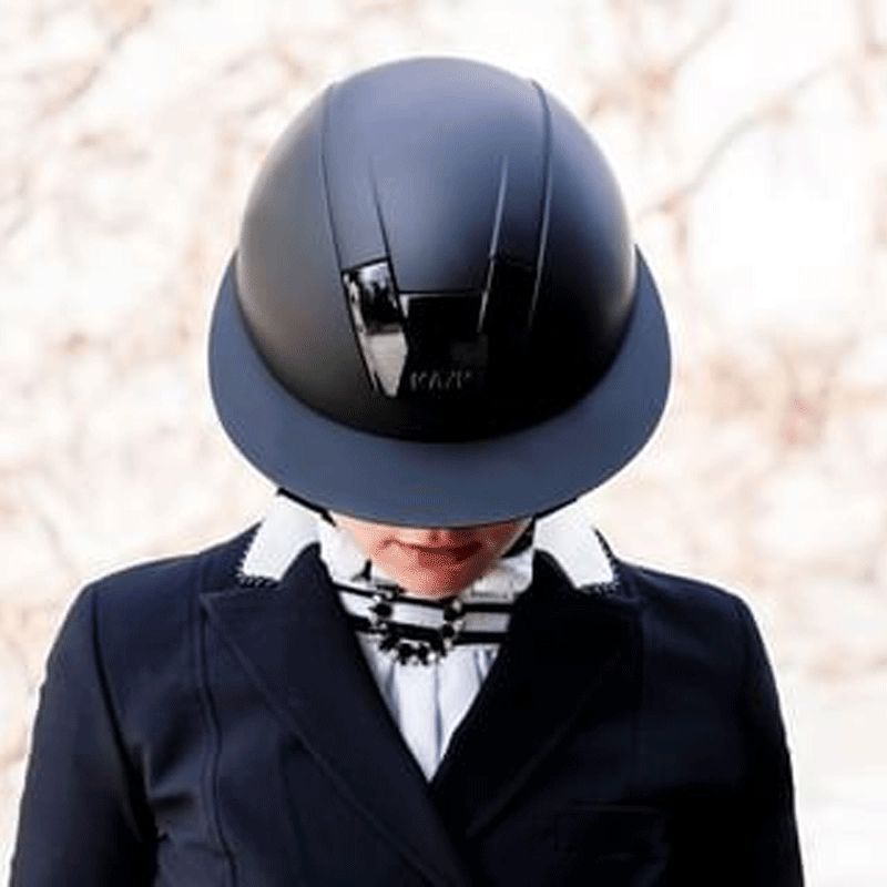 Kask - Casque d'équitation Kooki Lady marine mat | - Ohlala