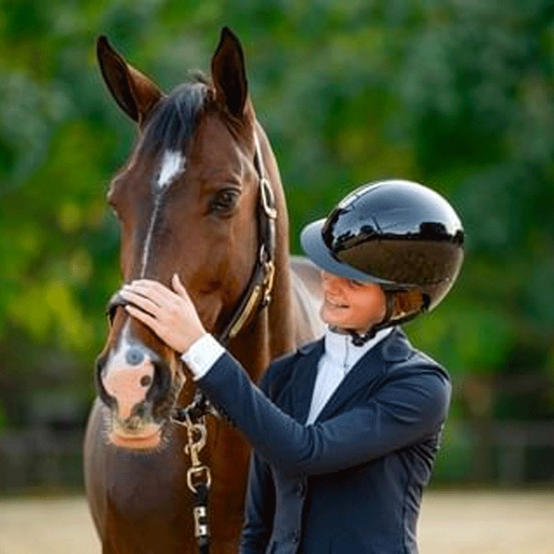 Kask - Casque d'équitation Kooki noir shine | - Ohlala