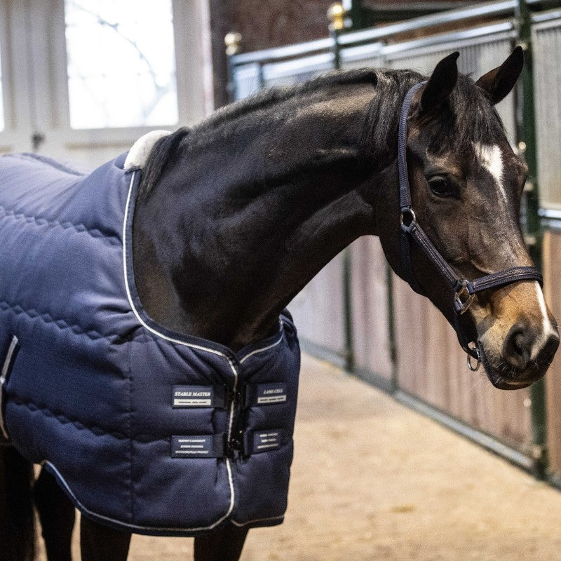 Lami-cell - Couverture d'écurie Stable Master 240g marine | - Ohlala