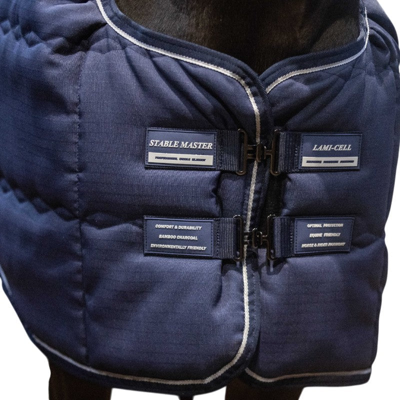 Lami-cell - Couverture d'écurie Stable Master 240g marine | - Ohlala