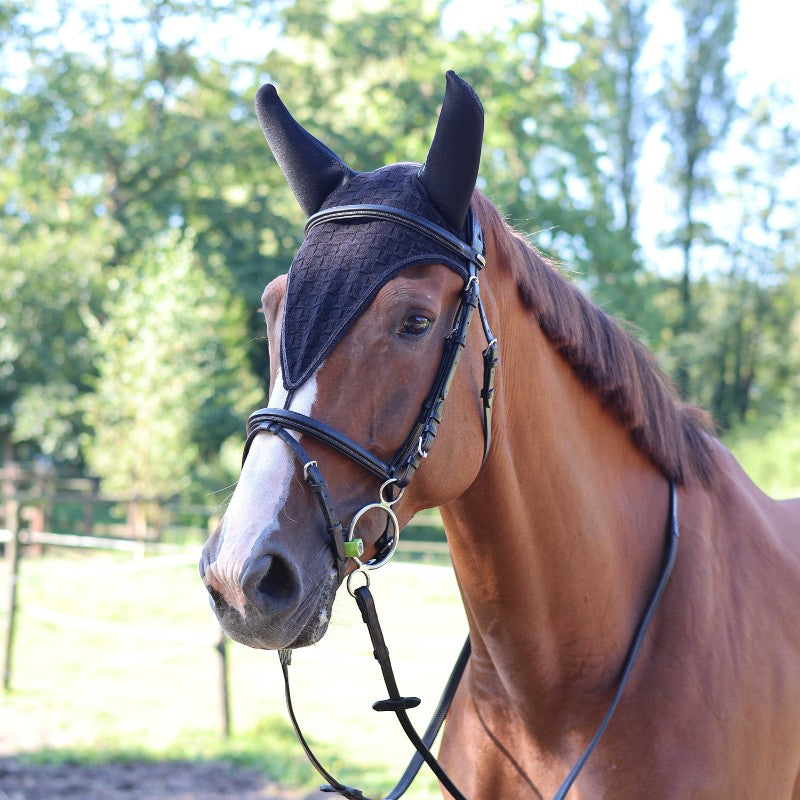 Lami-cell - Bonnet long pour chevaux Silentair noir | - Ohlala