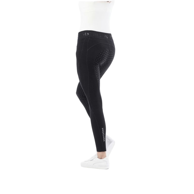 Equithème - Legging d'équitation fond silicone femme Pamela noir | - Ohlala