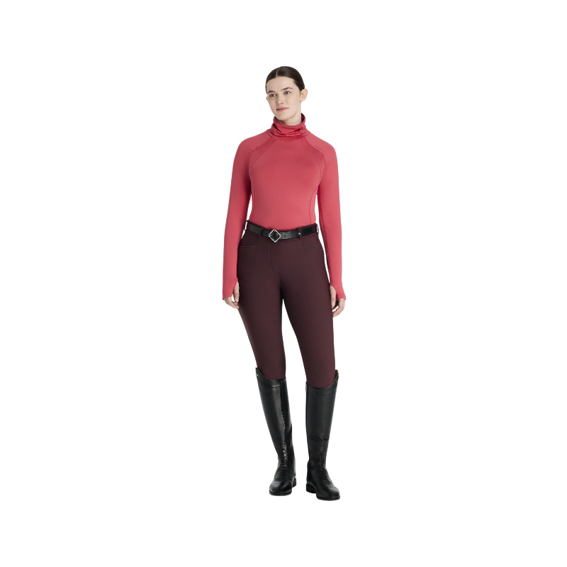 LeMieux - Baselayer manches longues col montant femme Sara cranberry | - Ohlala