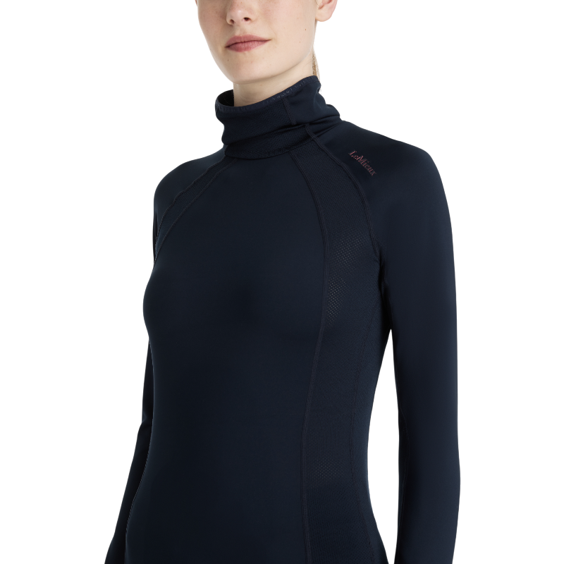 LeMieux - Baselayer manches longues col montant femme Sara marine | - Ohlala